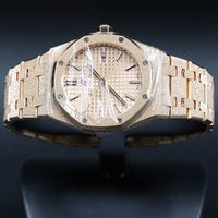 Audemars Piguet<br>67653OR Royal Oak Frosted Rose Gold Quartz Pink Dial