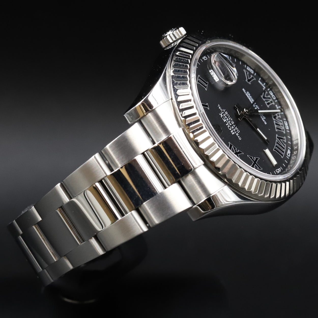 Rolex116334 Datejust II Grey Roman Numeral Dial – Newport Watch Club