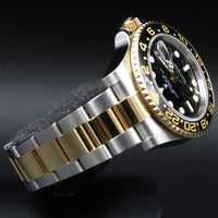 Rolex<br>116713LN GMT Master II SS/18k Black Dial