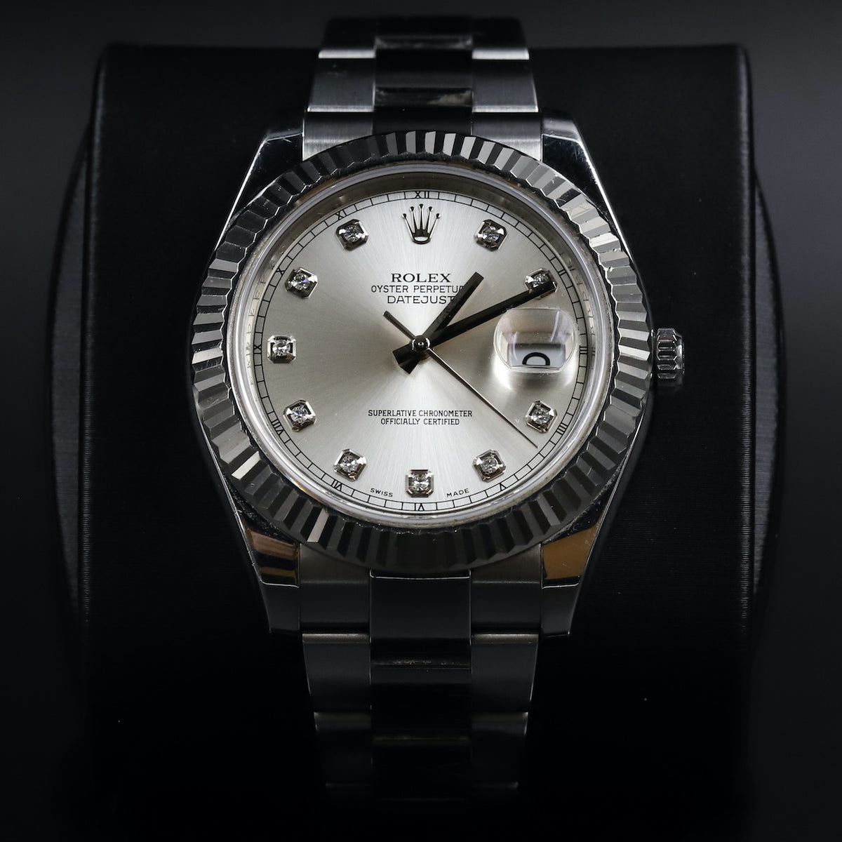 Rolex<br>116334 Datejust II Silver Diamond Dial