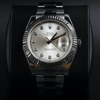 Rolex<br>116334 Datejust II Silver Diamond Dial