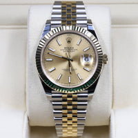 Rolex<br>126333 Datejust 41 18k/SS Champagne Index Dial