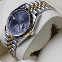 Rolex<br>126333 Datejust 41 18k/SS Slate Green Roman Numeral 'Wimbledon' Dial