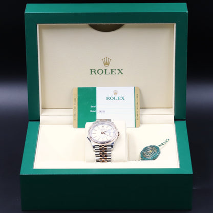 Rolex<br>126231 Datejust 36 SS/RG White Index Dial