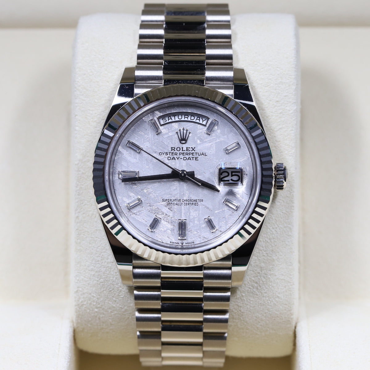 Rolex<br>228239 DayDate 40 Meteorite Diamond Dial