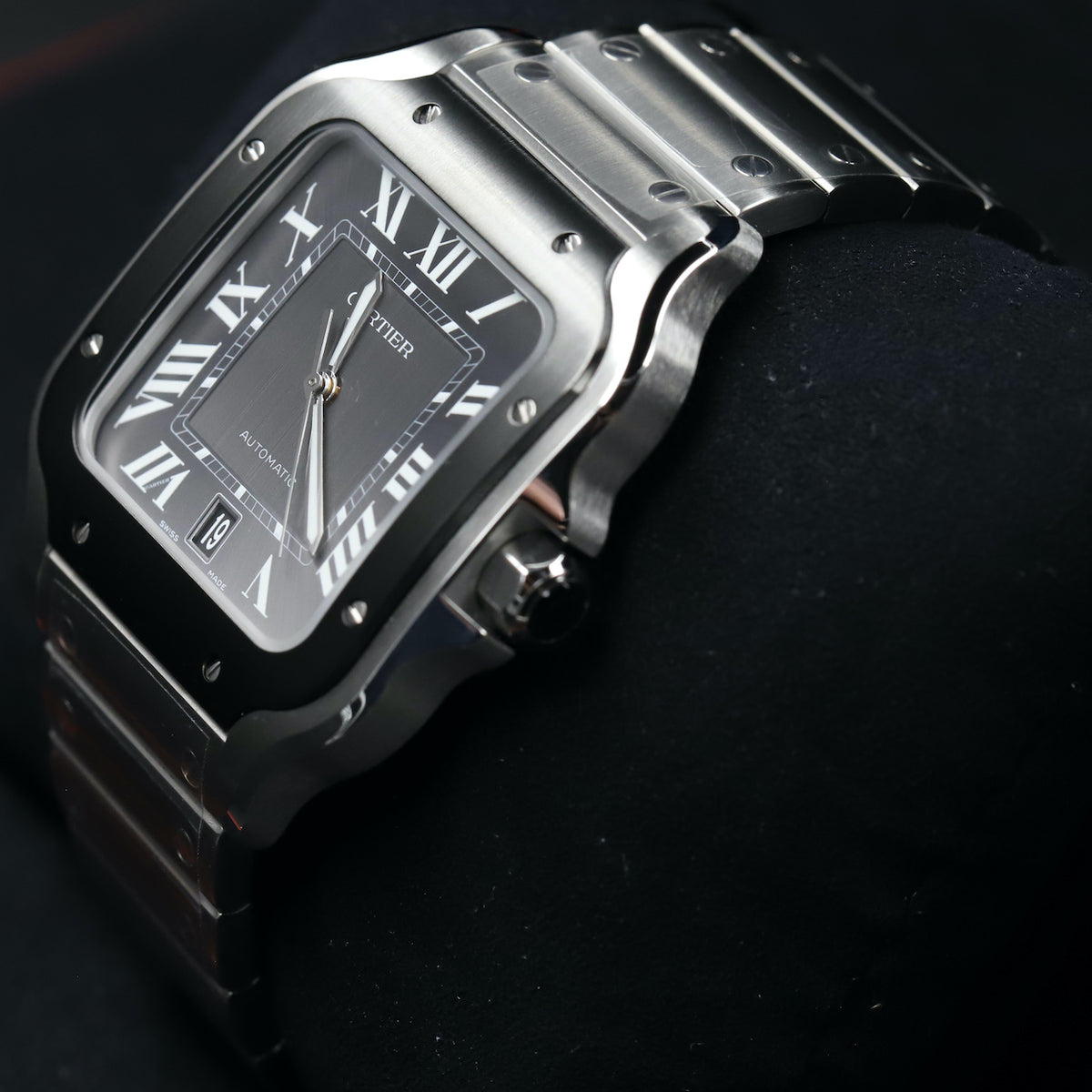 Cartier<br>WSSA0037 Santos De Cartier Grey Dial