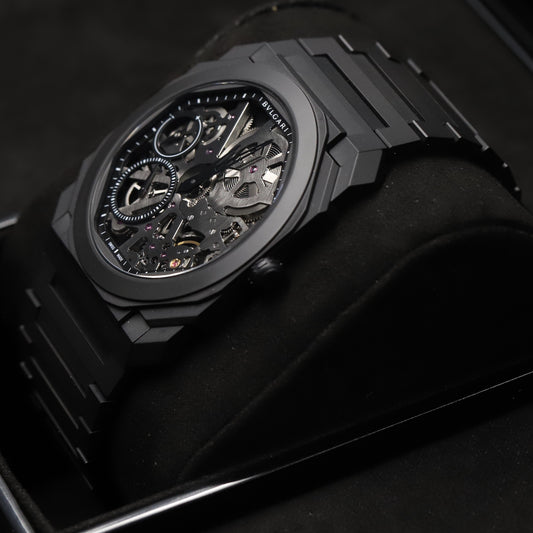 Bulgari<br>103126 Octo Finissimo Skeleton Black Ceramic