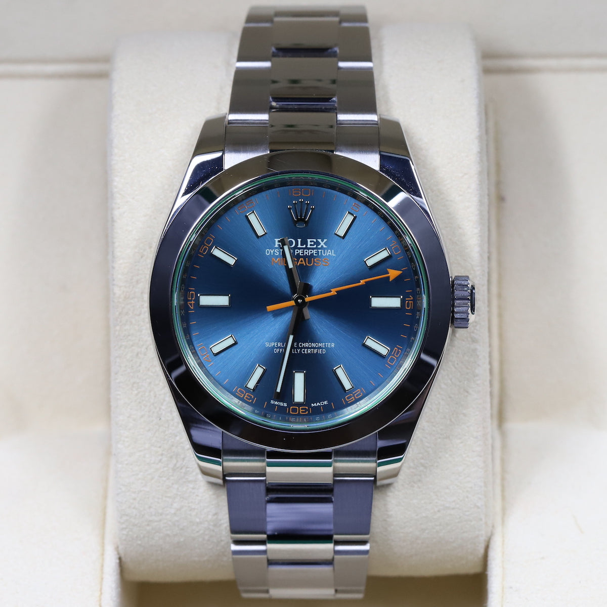 Rolex<br>116400GV Milgauss Blue Dial