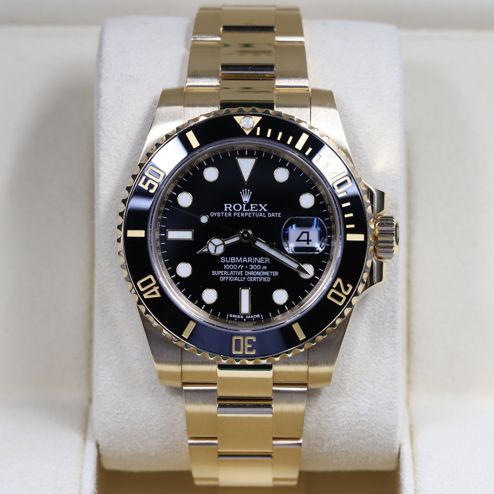 Rolex16610LV Submariner 'Kermit' Flat Four – Newport Watch Club