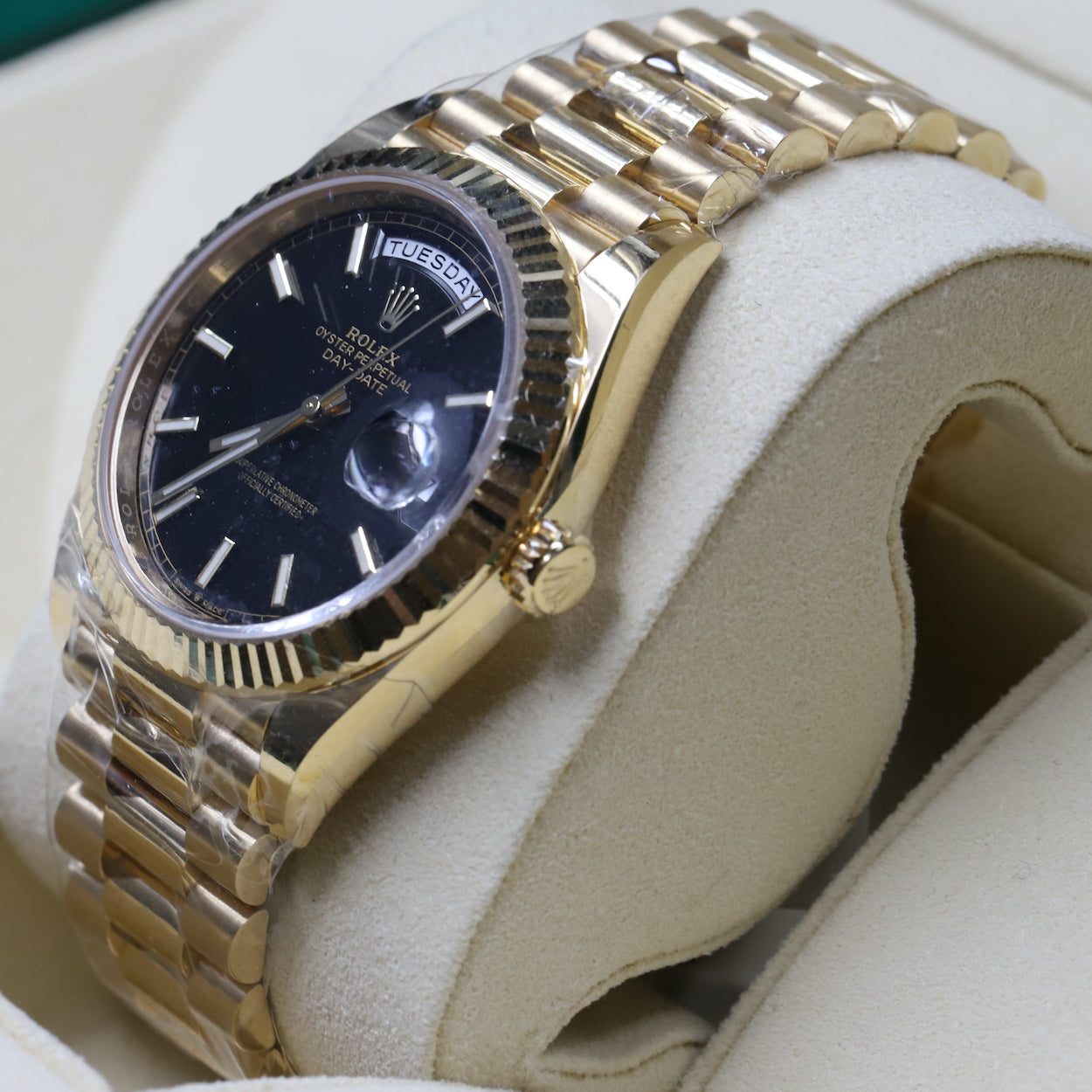 Rolex<br>228238 DayDate 40 Black Index Dial