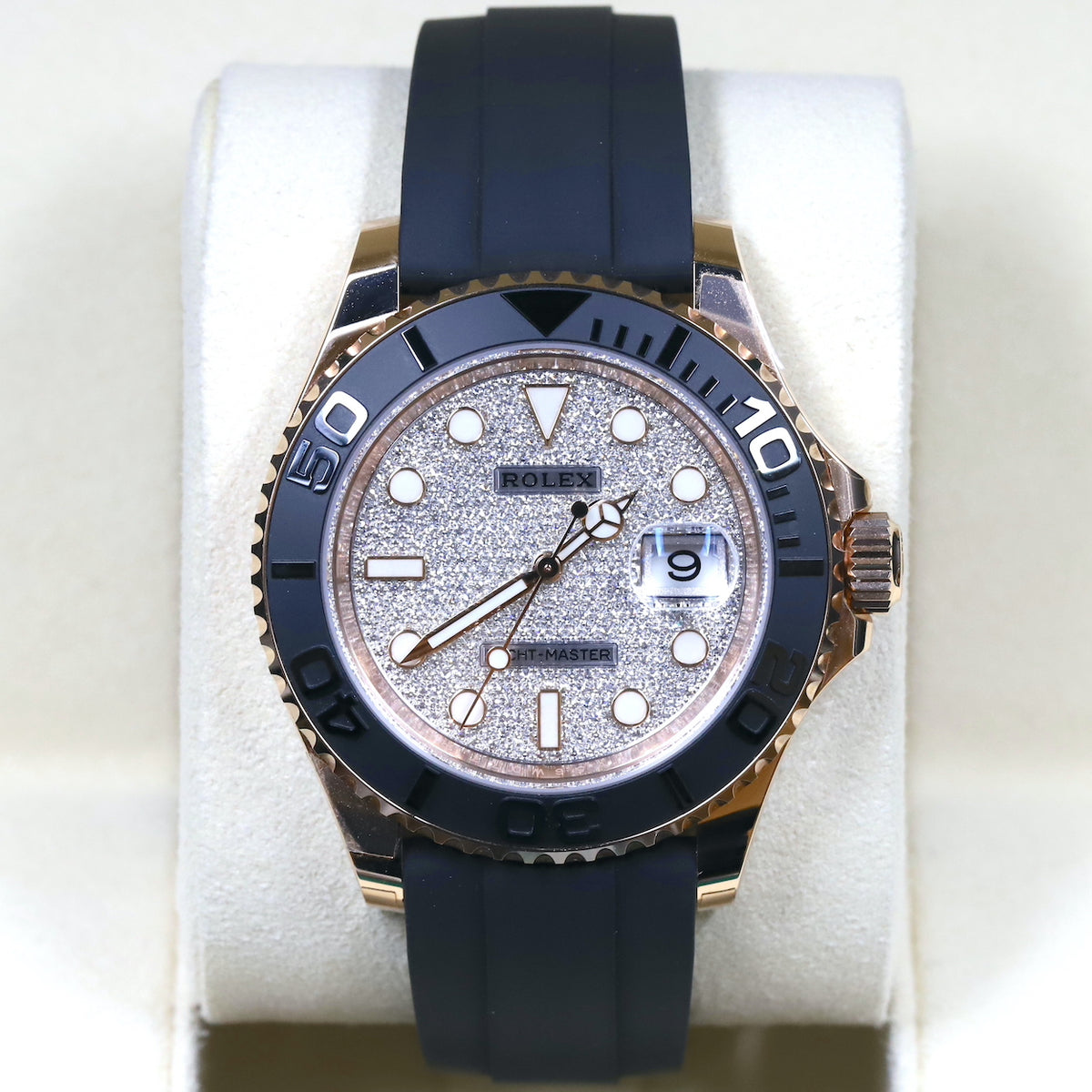 Rolex<br>116655 Yacht-Master 40 Oysterflex Factory Pave Diamond