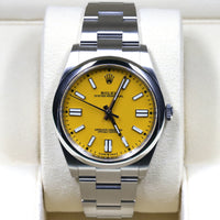 Rolex<br>124300 Oyster Perpetual 41mm Yellow Dial