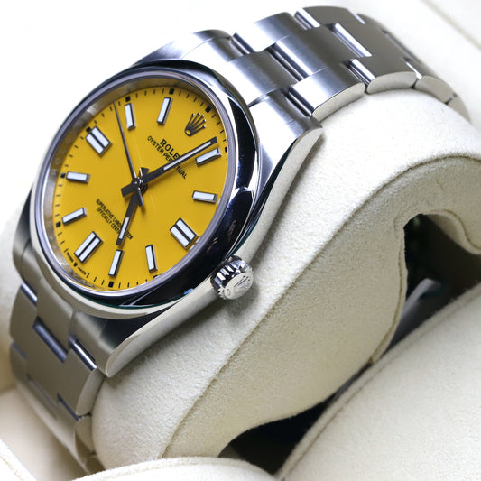 Rolex<br>124300 Oyster Perpetual 41mm Yellow Dial