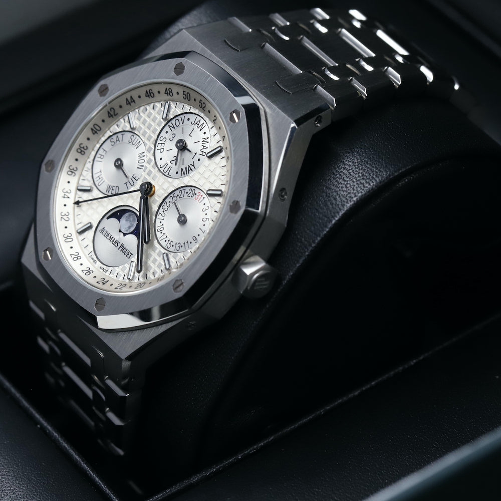 Audemars Piguet<br>26574ST Royal Oak Perpetual Calendar White Dial