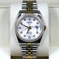 Rolex<br>116243 Datejust 36 SS/18K Silver Jubilee Dial