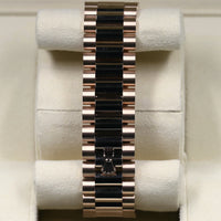 Rolex<br>228345RBR DayDate 40 Rose Gold Baguette Diamond Dial Diamond Bezel