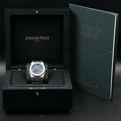 Audemars Piguet<br>15300ST Royal Oak Blue Dial