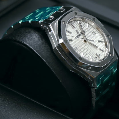 Audemars Piguet<br>77350ST Royal Oak 34mm White Dial