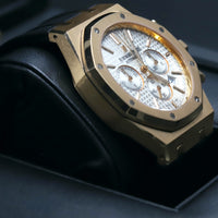 Audemars Piguet<br>26320OR Royal Oak Chronograph White Dial