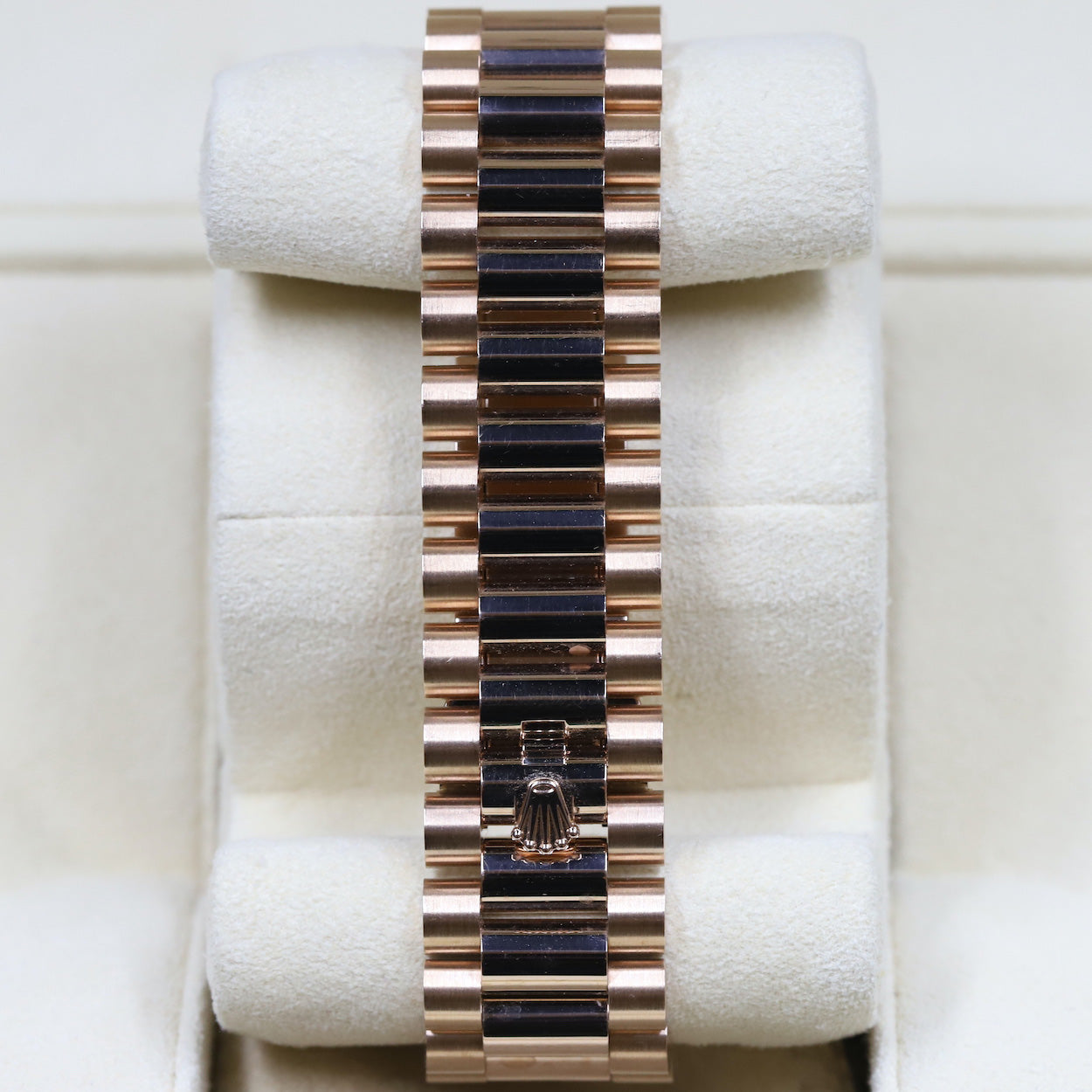 Rolex<br>228345RBR DayDate 40 Rose Gold Diamond Bezel Green Dial