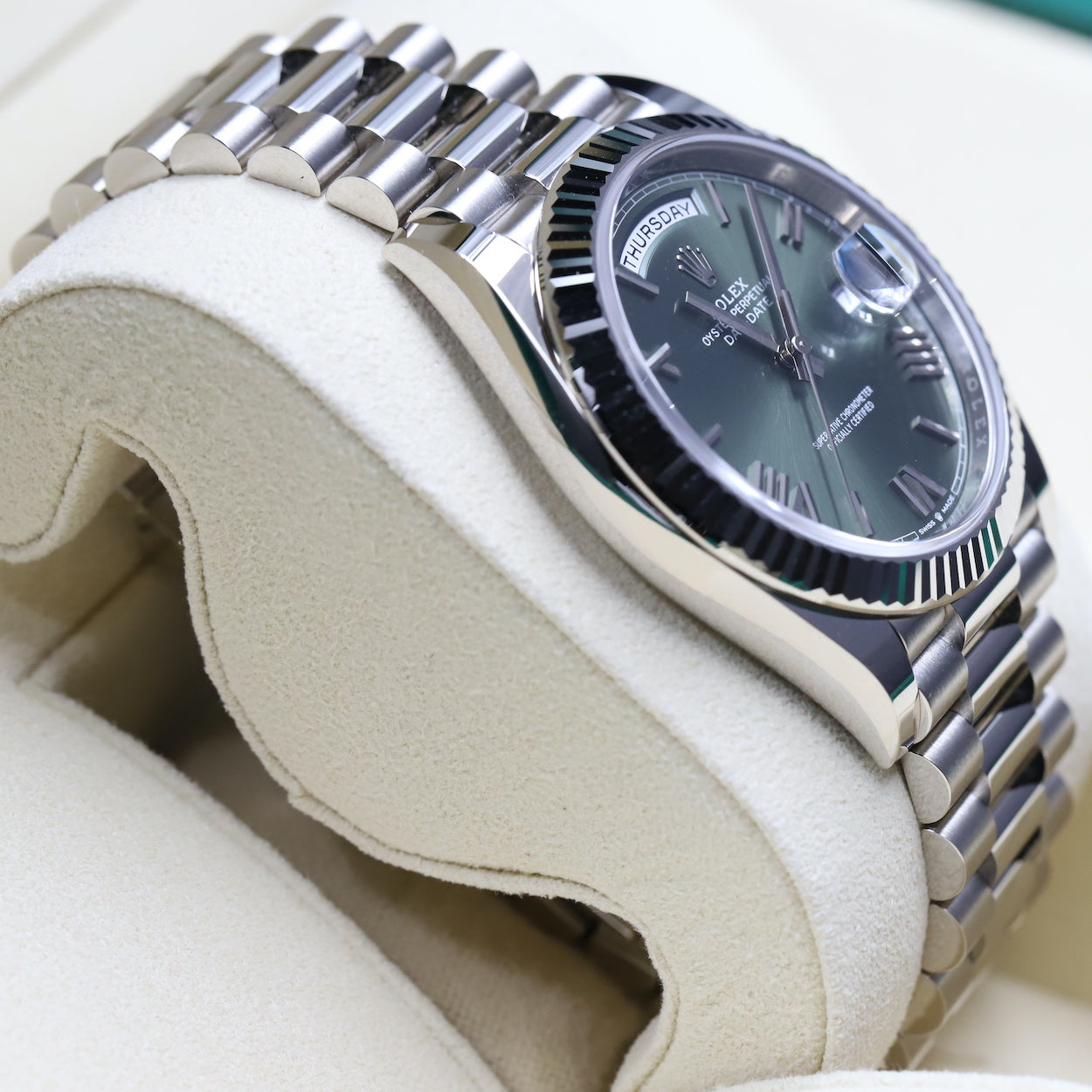 Rolex<br>228239 DayDate 40 Green Dial