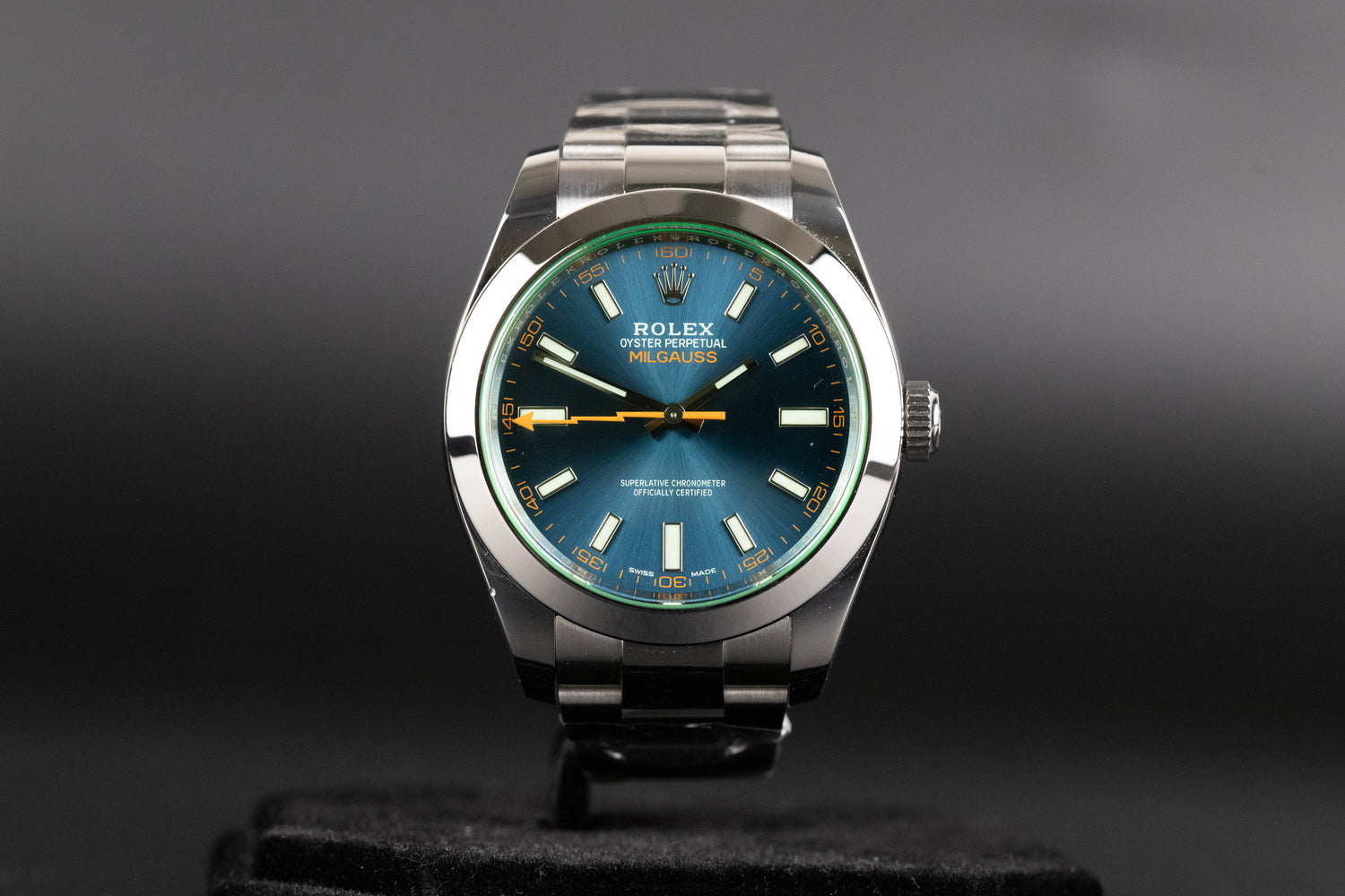 Rolex 116400GV Milgauss Blue Dial