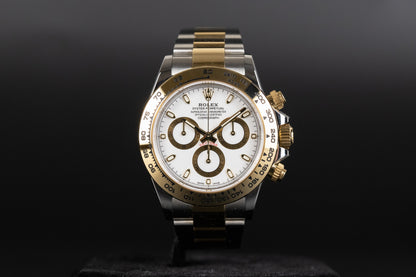 Rolex 116503 Daytona SS/18k White Dial