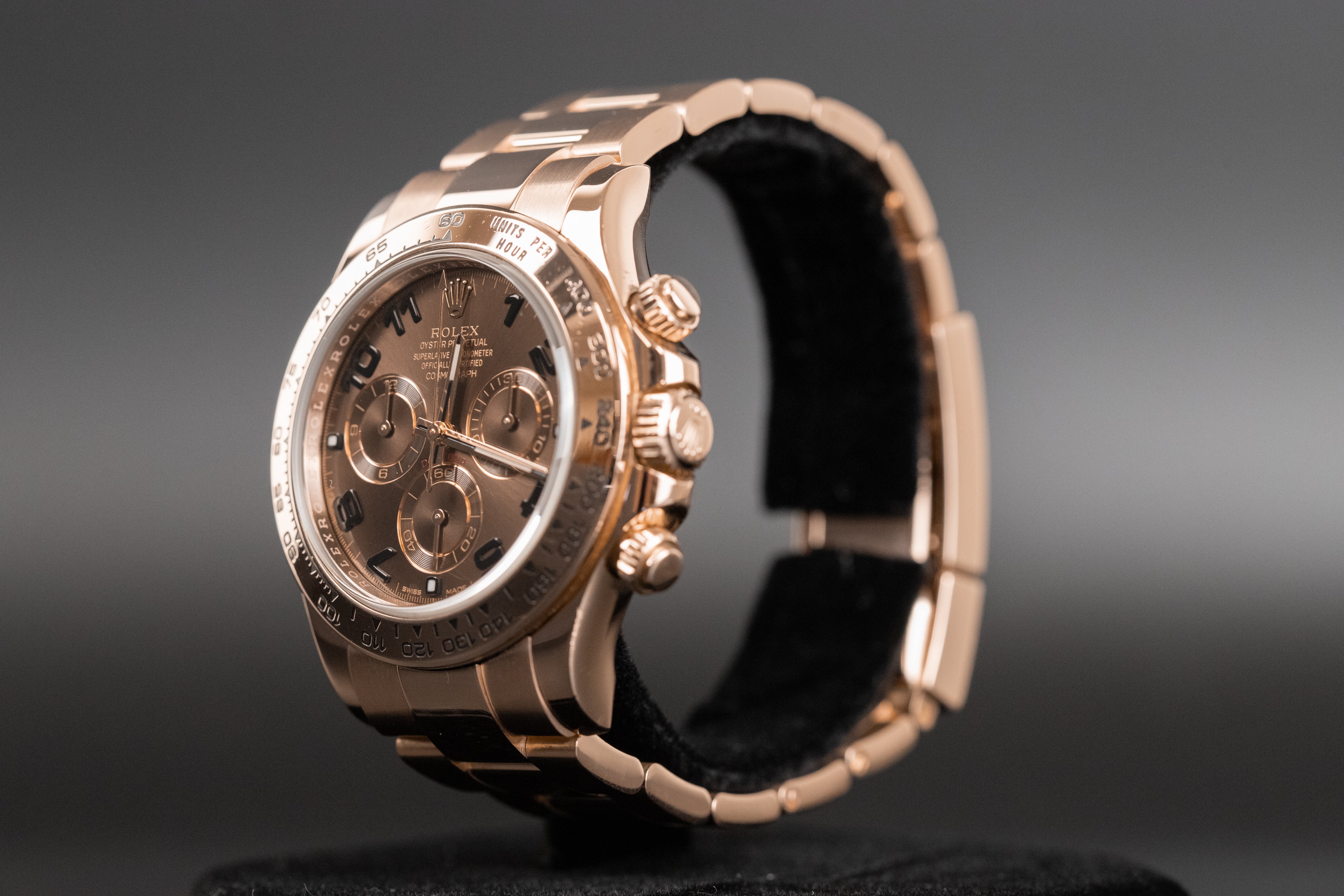 Rolex116505 Daytona Chocolate Arabic Numeral Dial – Newport Watch Club