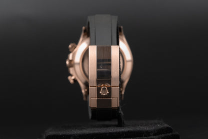 Rolex 116515 Daytona Oysterflex Rose Gold Black Diamond Dial