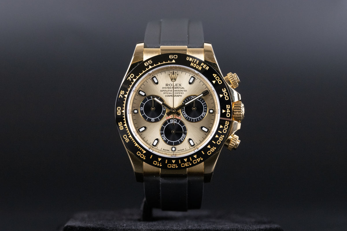 Rolex<br>116518LN Daytona Oysterflex Champagne/Black Dial