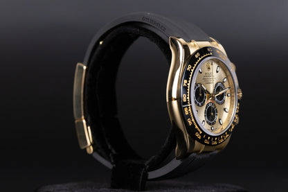 Rolex 116518LN Daytona Oysterflex Champagne/Black Dial