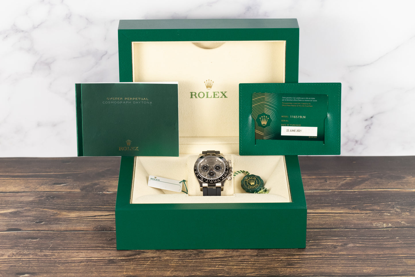 Rolex 116519LN Daytona Steel Dial Oysterflex