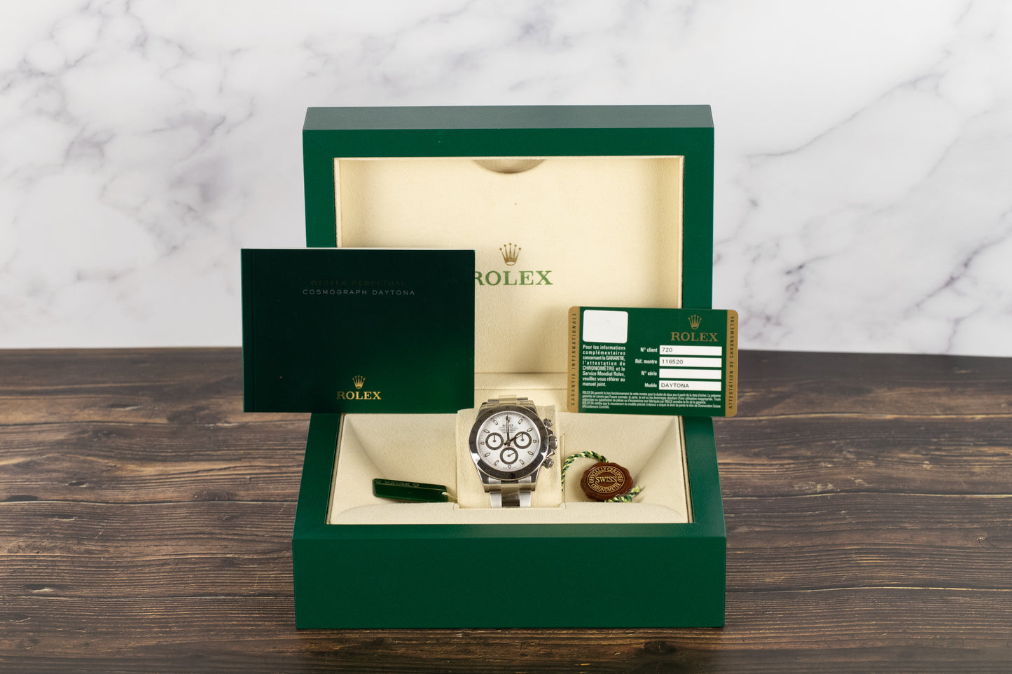 Rolex 116520 Daytona White Dial New Old Stock