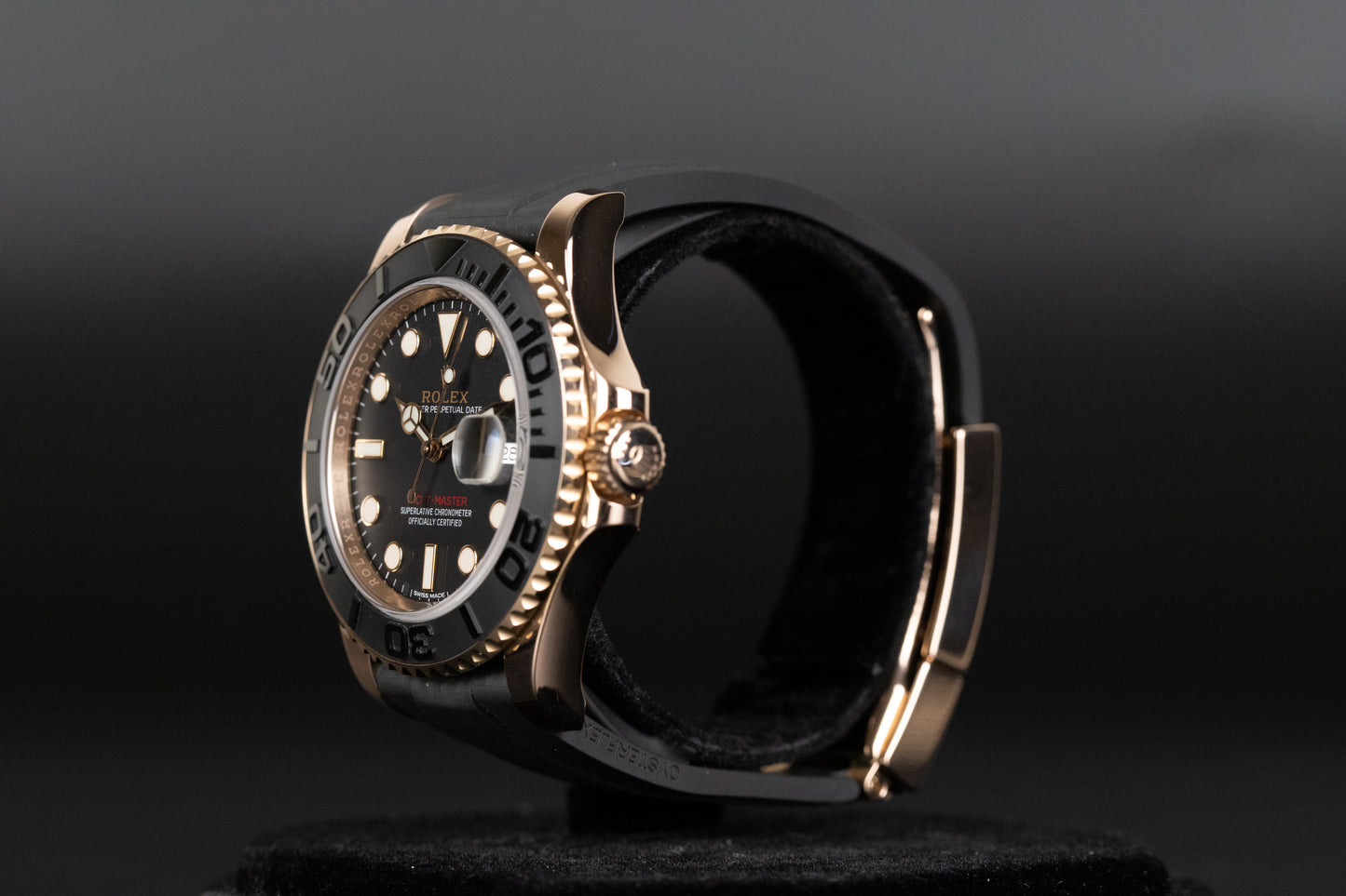 Rolex 116655 Yacht-Master 40 Oysterflex Black Dial