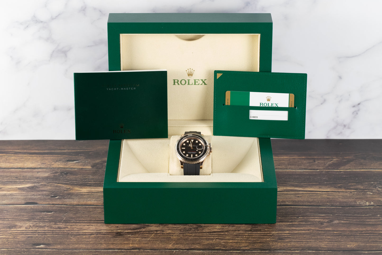 Rolex 116655 Yacht-Master 40 Oysterflex Black Dial