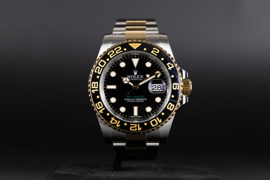 Rolex 116713LN GMT Master II SS/18k Black Dial
