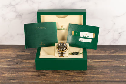Rolex 116713LN GMT Master II SS/18k Black Dial