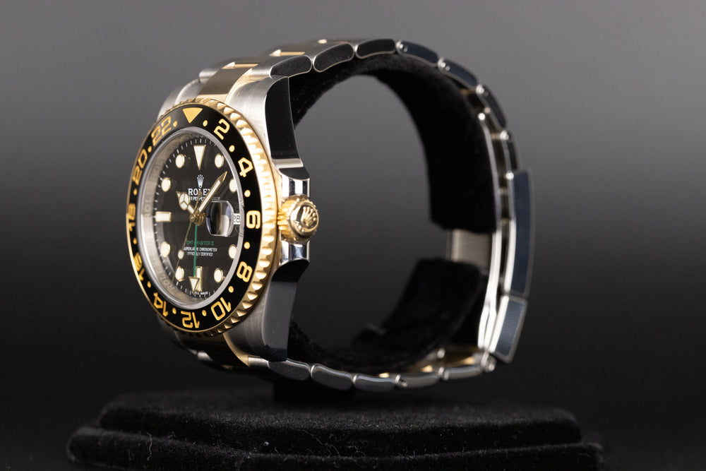 Rolex<br>116713LN GMT Master II SS/18k Black Dial