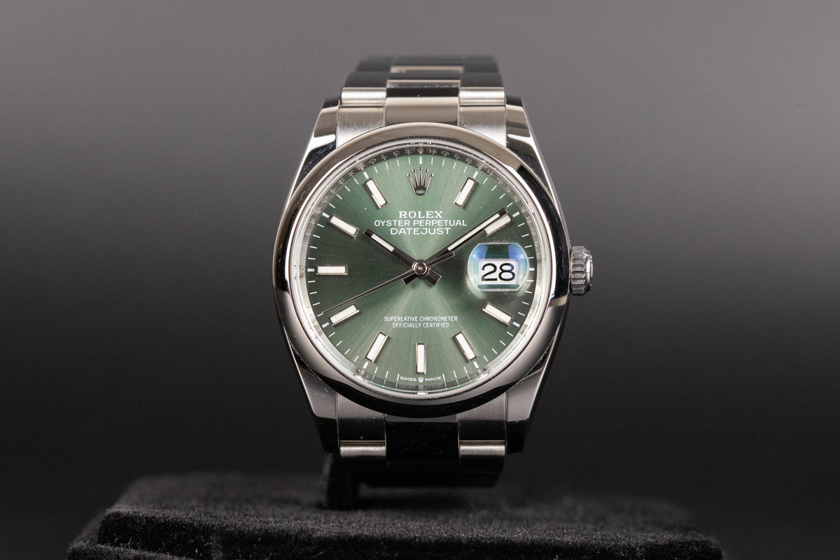 Rolex<br>126200 Datejust 36 Mint Green Dial