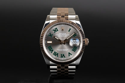 Rolex 126231 Datejust 36 SS/RG Wimbledon Dial