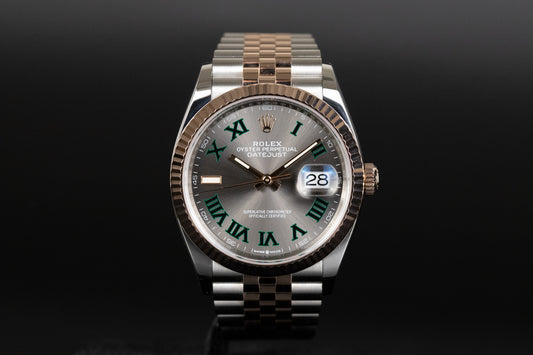 Rolex 126231 Datejust 36 SS/RG Wimbledon Dial