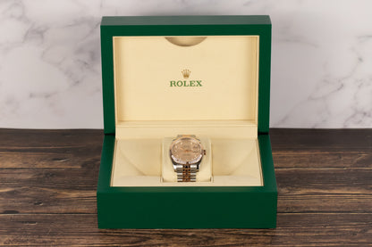 Rolex 116231 Datejust 36 SS/RG Sundust Diamond Dial