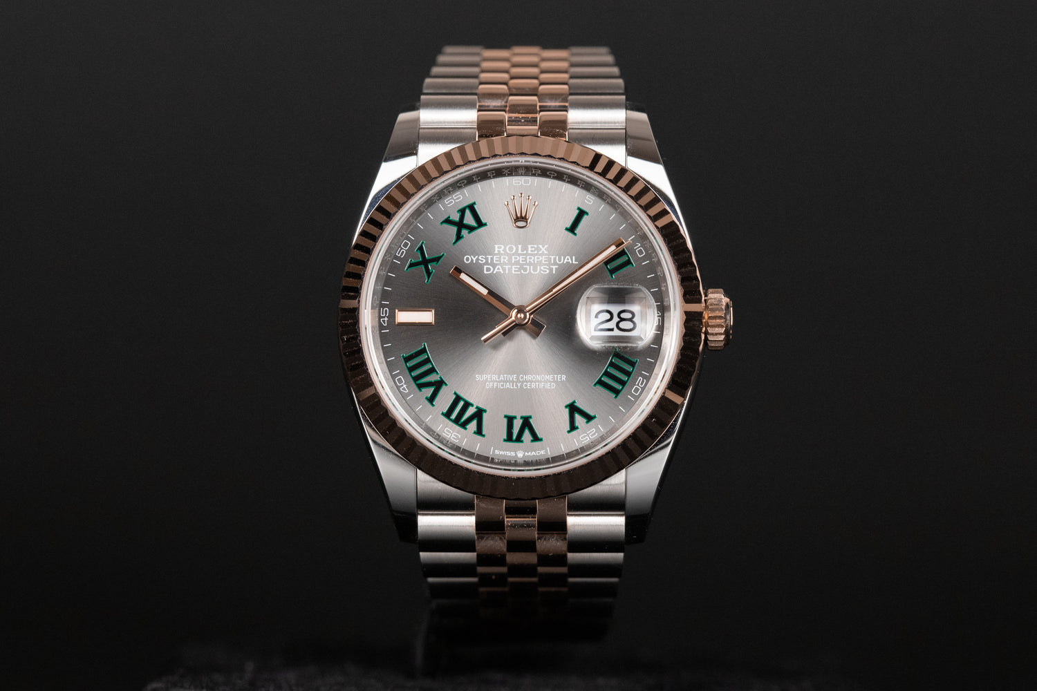 Rolex 126231 Datejust 36 SS/RG Wimbledon Dial