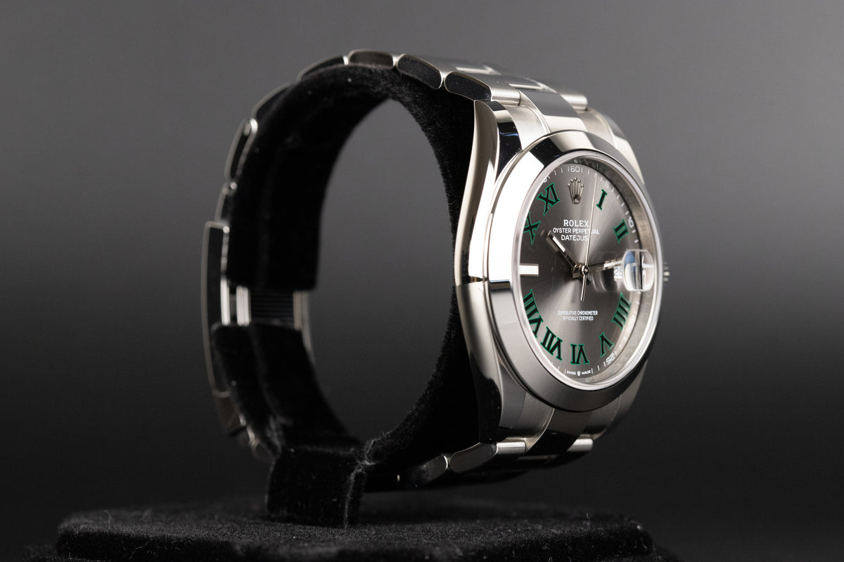Rolex<br>126300 Datejust 41 Slate Green 'Wimbledon' Dial