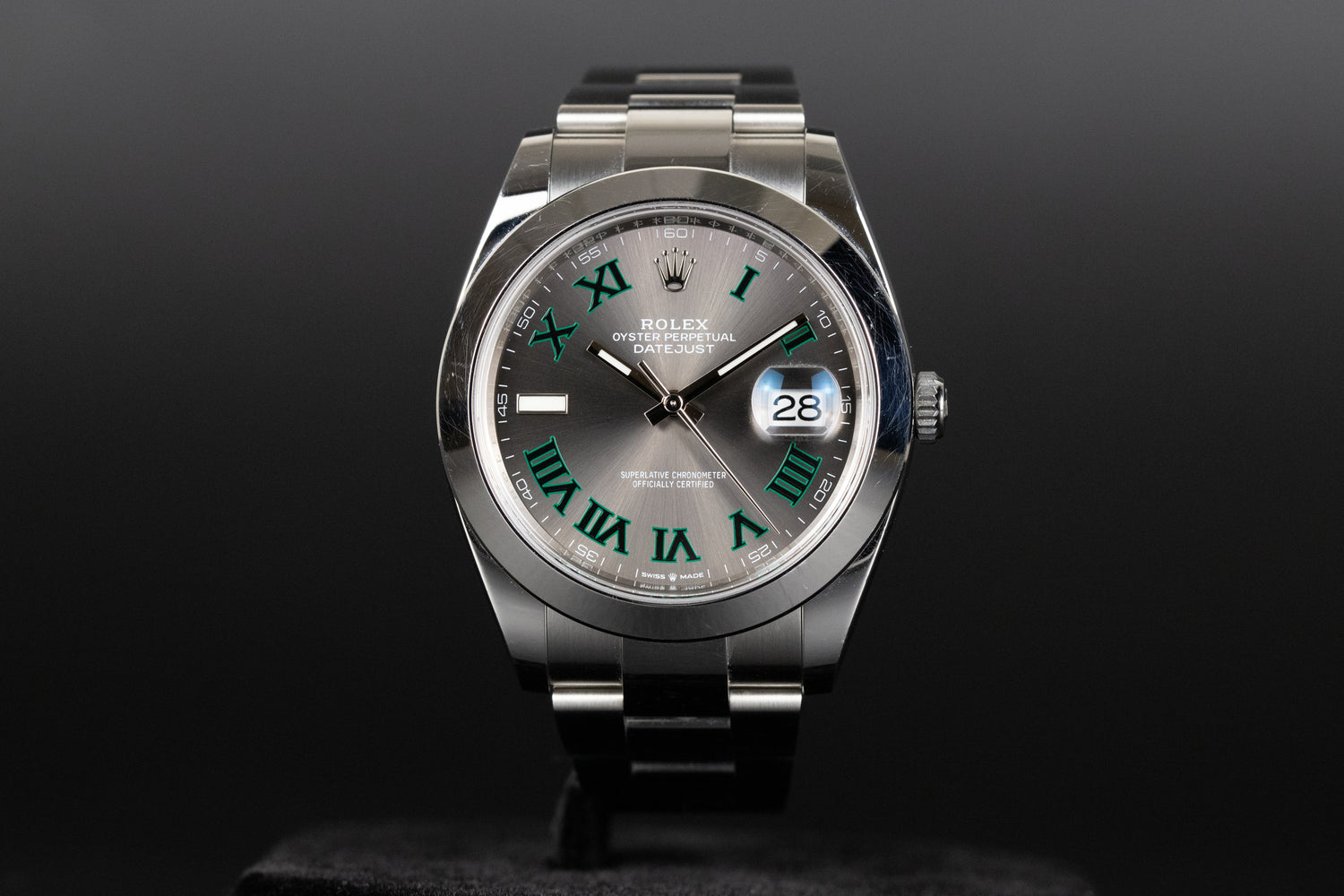 Rolex 126300 Datejust 41 Slate Green 'Wimbledon' Dial