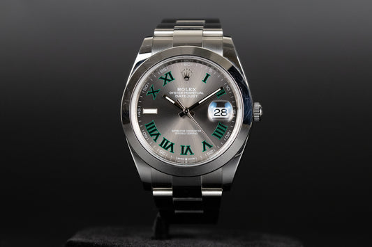 Rolex 126300 Datejust 41 Slate Green 'Wimbledon' Dial