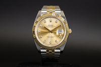 Rolex<br>126333 Datejust 41 18k/SS Champagne Diamond Dial