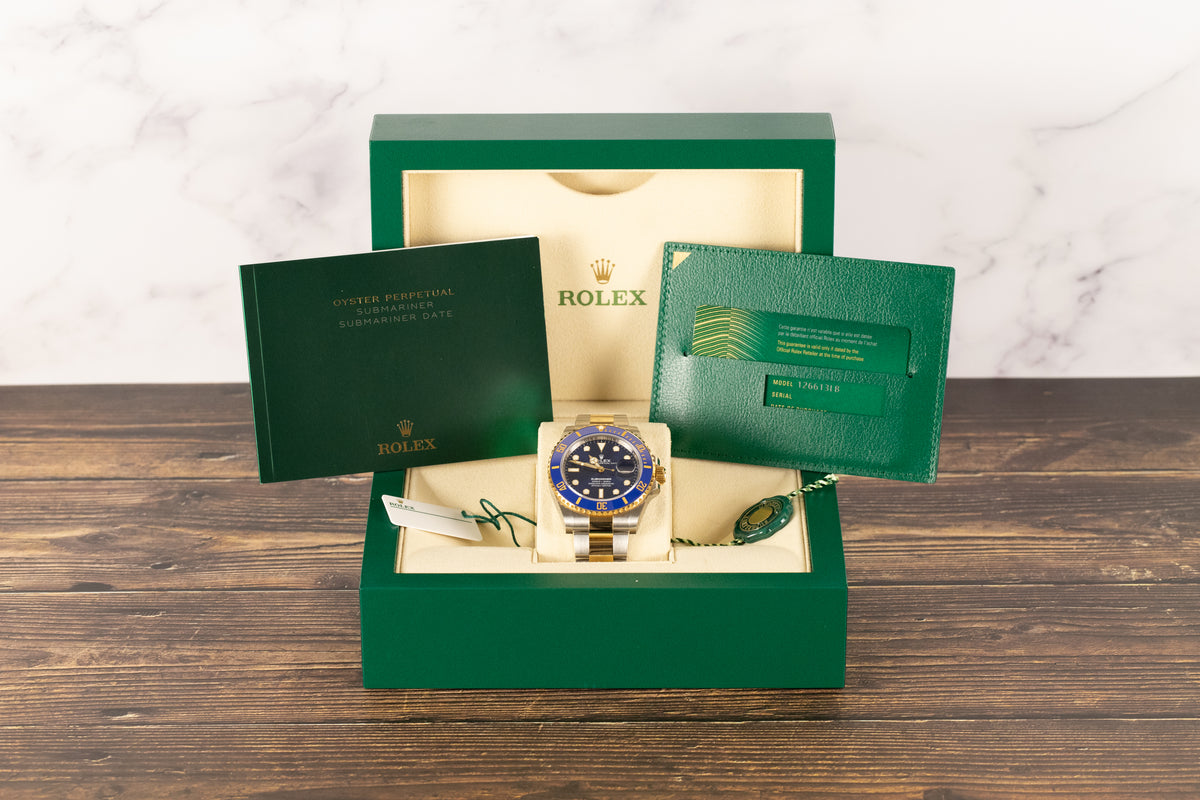 Rolex<br>126613LB Submariner SS/18k Blue Dial