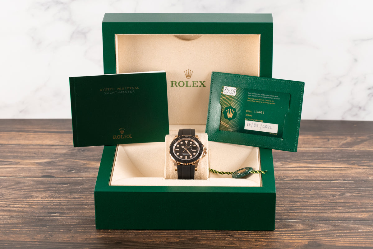 Rolex<br>126655 Yacht-Master 40 Oysterflex Black Dial
