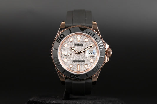 Rolex 126655 Yacht-Master 40 Oysterflex Pave Diamond Dial